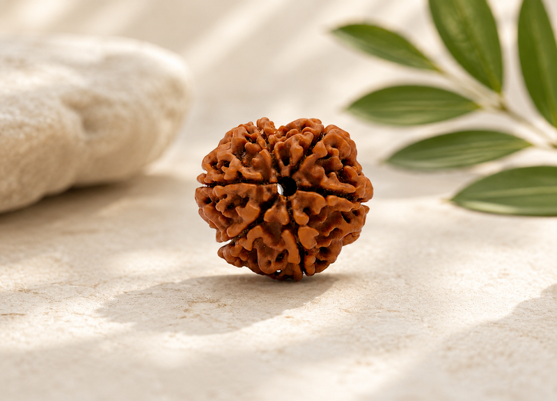 Natural 6 Mukhi Nepali Rudraksha Sacred Rudraksha Bead