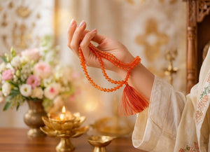 Carnelian Mala | Natural Crystal Beads Spiritual Necklace