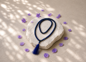 Lapis Lazuli Crystal Beads Mala Spiritual Necklace
