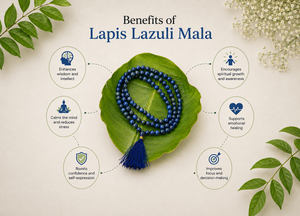 Lapis Lazuli Crystal Beads Mala Spiritual Necklace