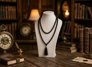 Black Tourmaline Mala (Protection & Grounding Power Beads)