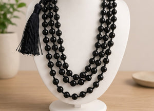 Black Obsidian Mala – Protection • Grounding • Energy Shield