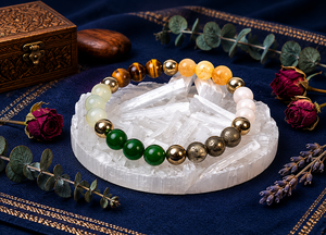 Dhanyog Crystal Beads Bracelet for Wealth, Abundance & Good Fortune