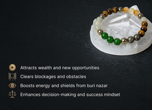 Dhanyog Crystal Beads Bracelet for Wealth, Abundance & Good Fortune