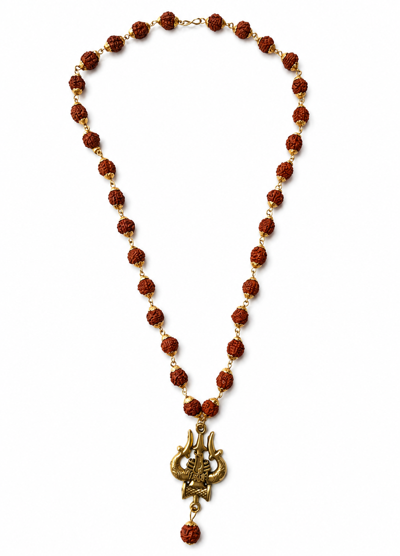 Trishul Mahakal Mala for Spiritual Wear and Devotional Elegance