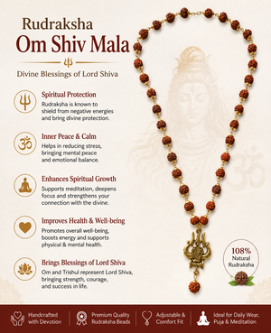 Trishul Mahakal Mala for Spiritual Wear and Devotional Elegance