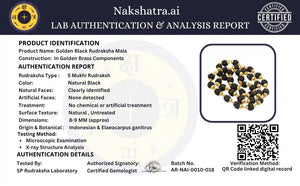 Rudraksha Golden Black Mala