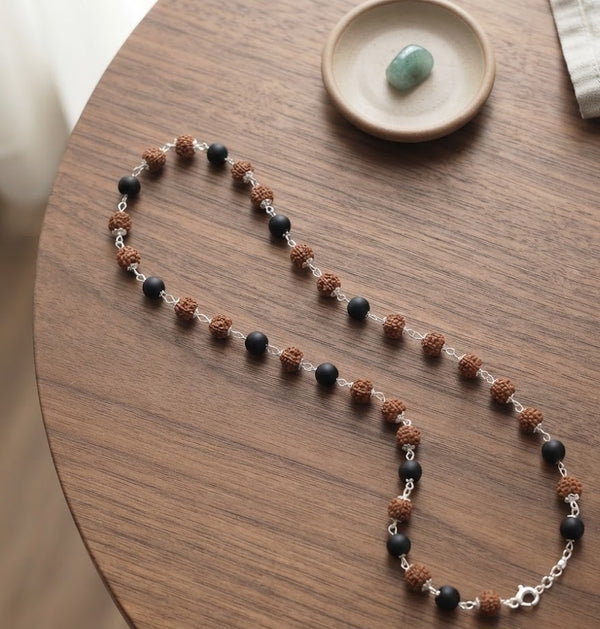 Rudraksha + Karungali Mala