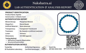 Blue Apatite Crystal Beads Bracelet Jewellery