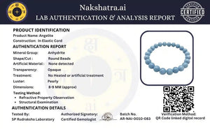 Angelite Crystal Beads Bracelet