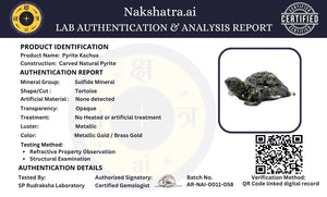 Pyrite Tortoise (Kacchua)– Wealth & Stability Energy Symbol