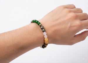 Love & Abundance Crystal Duo – Rose Quartz & Dhanyog Bracelets