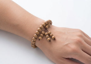 Shwet Chandan Divine Combo | White Chandan Mala & Bracelet Set