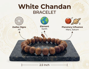 White Chandan Bracelet