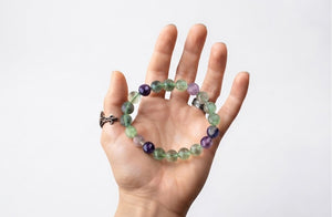 Fluorite Crystal Beads Bracelet Spiritual Jewellary