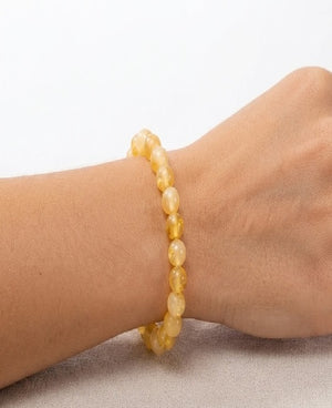 Confidence & Motivation Crystal Set – Yellow Calcite Bracelet & Mala
