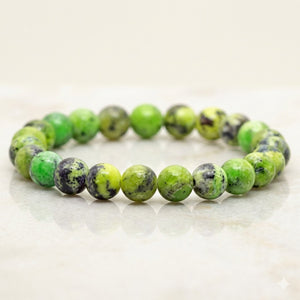 Chrysoprase Crystal Beads Bracelet Jewellery