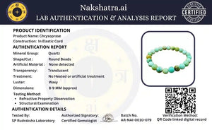 Chrysoprase Crystal Beads Bracelet Jewellery