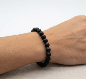 Natural Shungite Crystal Beads Bracelet