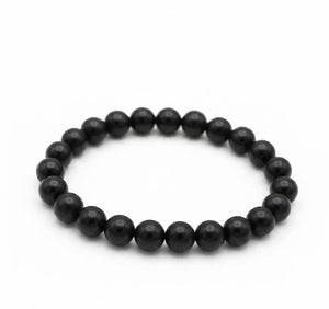 Natural Shungite Crystal Beads Bracelet