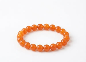 Orange Aventurine Crystal Beads Bracelet for Confidence & Positive Energy