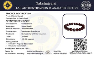 Natural Garnet Bracelet- "Stone of Commitment"