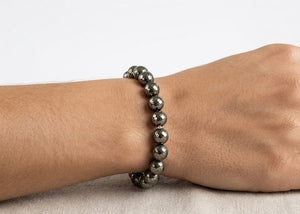 Pyrite Bracelet + FREE Tiger Eye Bracelet | Buy 1 Get 1 Free Crystal Combo