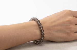 Smoky Quartz Crystal Beads Bracelet– Strength & Stability