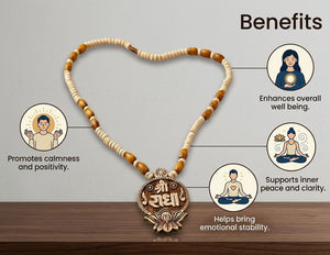 Shri Radha Tulsi Mala | Natural Tulsi Beads Spiritual Necklace