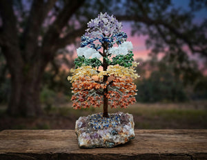 7 Chakra Crystal Tree – 2000 Beads for Vastu Healing & Positive Energy Decor