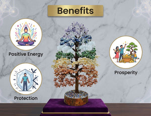 7 Chakra Crystal Tree – 2000 Beads for Vastu Healing & Positive Energy Decor