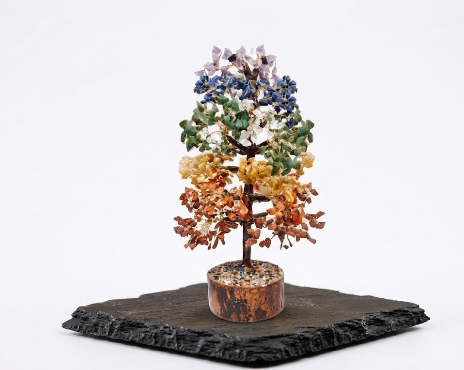 7 Chakra Crystal Tree – 1000 Beads for Vastu Healing & Positive Energy Decor