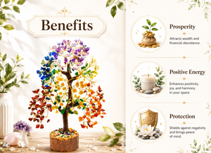 7 Chakra Crystal Tree – 300 Beads for Vastu Healing & Positive Energy Decor