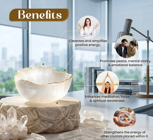 Crystal Charging Bowl for Healing Stones, Crystals and Spiritual Energy
