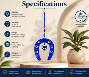 Big Horse Evil Eye Hanging for Home Decor and Nazar Protection