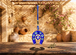 Small Horse Evil Eye Hanging for Home Decor and Nazar Protection