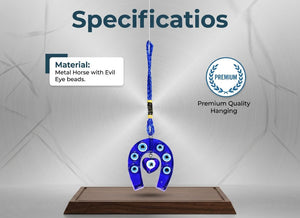 Small Horse Evil Eye Hanging for Home Decor and Nazar Protection
