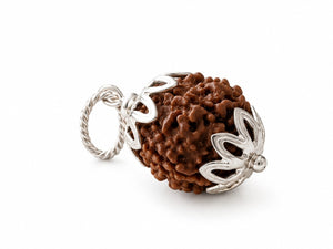 3 Mukhi Nepali Rudraksha with Silver Capping