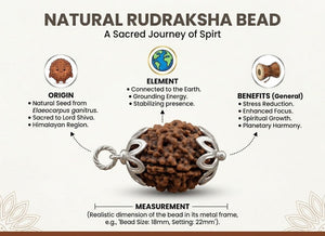 3 Mukhi Nepali Rudraksha with Silver Capping