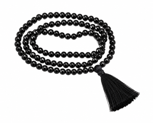 Shungite Mala Crystal Beads Spiritual Necklace
