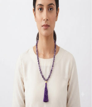 Peace & Emotional Balance Set – Lepidolite Bracelet & Mala