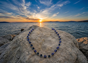 Evil Eye Blue Beads Mala Spiritual Necklace