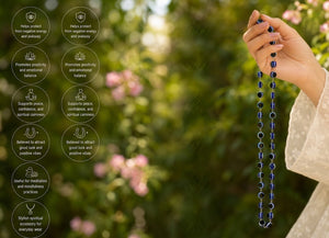 Evil Eye Blue Beads Mala Spiritual Necklace