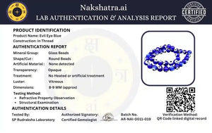 Evil Eye Blue Beads Mala Spiritual Necklace