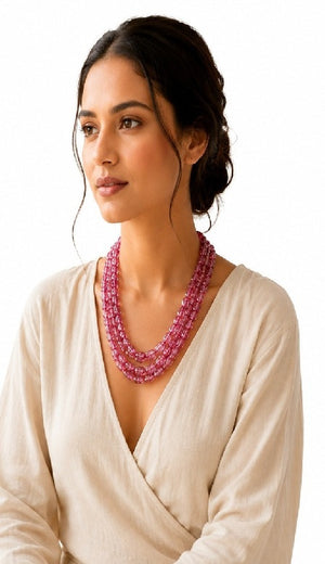 Heart Harmony Collection – Pink Tourmaline Bracelet & Mala