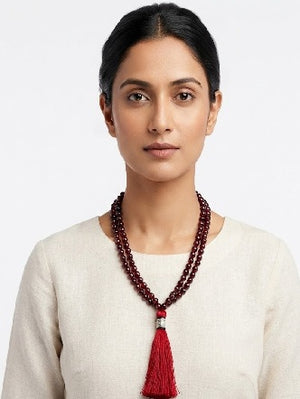 Garnet Vitality Set – Natural Garnet Bracelet & Mala
