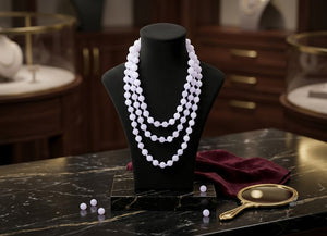 Moonstone Crystal Beads Mala Spiritual Necklace