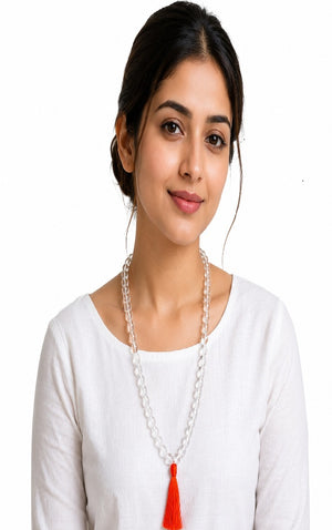 Clarity & Intention Collection – Clear Quartz Bracelet & Mala