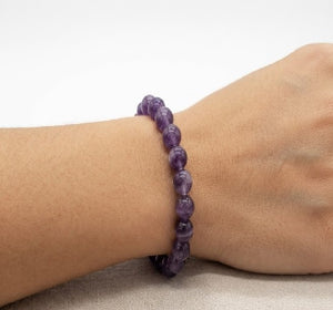 Calm Mind & Spiritual Balance Set – Amethyst Bracelet & Mala