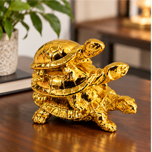 Feng Shui Three Tortoise Showpiece for Vastu, Home & Office Decor
